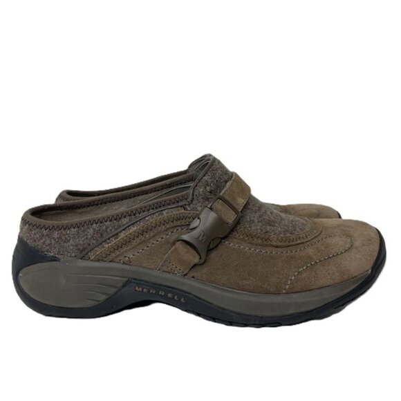 Merrell Shoes Women 7.5 Encore Sidestep Mules Brown Clogs Slip On Comfort J66626 - Picture 7 of 15